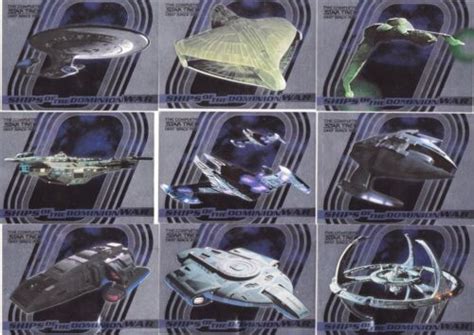 2003 Complete Star Trek DS9 Ships of the Dominion War - Complete 9 Card Set | eBay