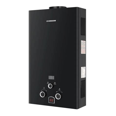 Edisson Колонка газовая Эдисон E 20 D (Black), 20 кВт,проточный газовый ...