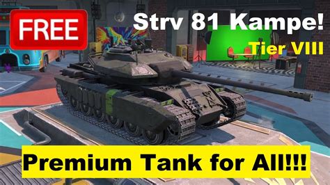 FREE Tank Strv 81 Kampe Lottery Machine Legendary Camos And Gold