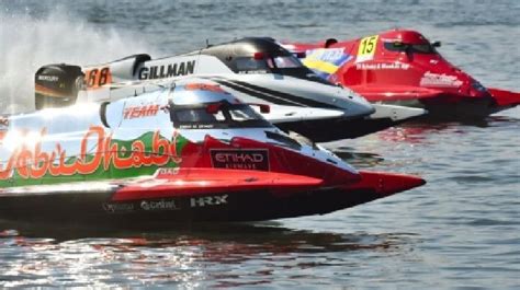 At The F Powerboat Event Seaplane Makes First Landing At Lake Toba