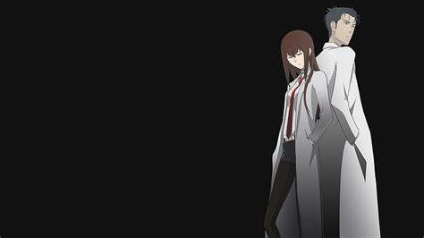 Anime Steinsgate Kurisu Makise Rintaro Okabe Hd Wallpaper