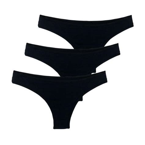 Kit Calcinhas Fio Dental Try Basics Algod O Cotton B Sica Lisa Moda Lingerie Moda Feminina