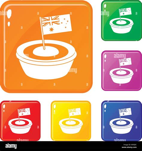 Little flag icons set vector color Stock Vector Image & Art - Alamy