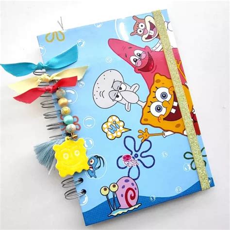 Bob Esponja Libreta Diario Bullet A5 Personalizada C Nombre