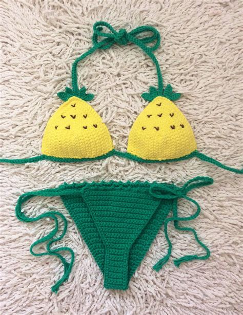 Crochet Pineapple Bra