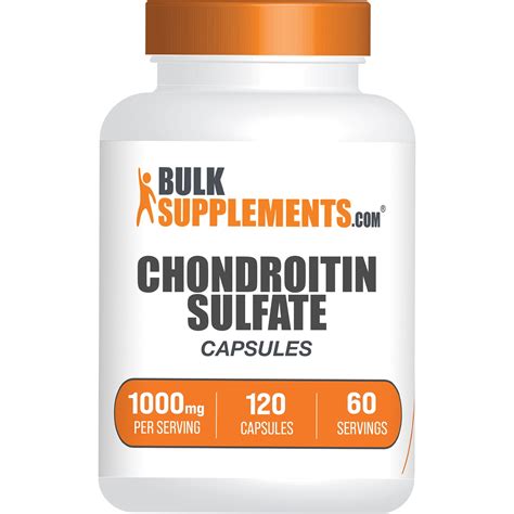 BulkSupplements.com Chondroitin Sulfate Capsules, 1000mg - Joint ...