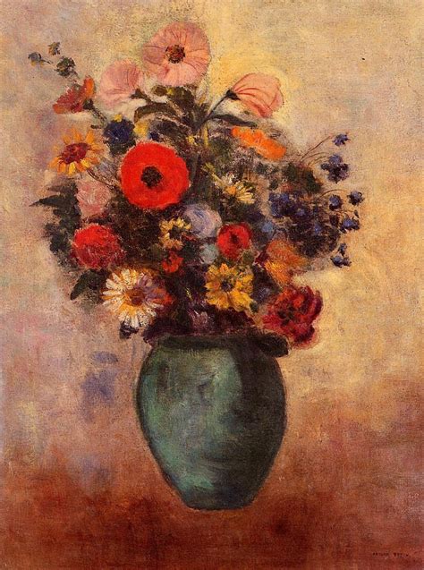 Vase Of Flowers Odilon Redon Oil Painting Reproduction China