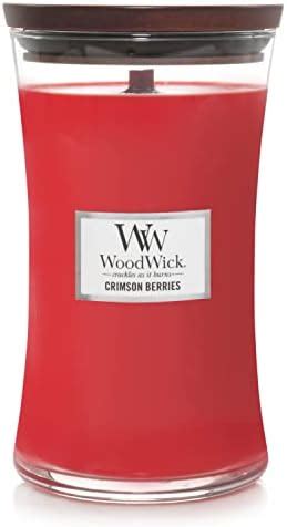 Woodwick Large Hourglass Scented Candle Linen With Crackling Wick