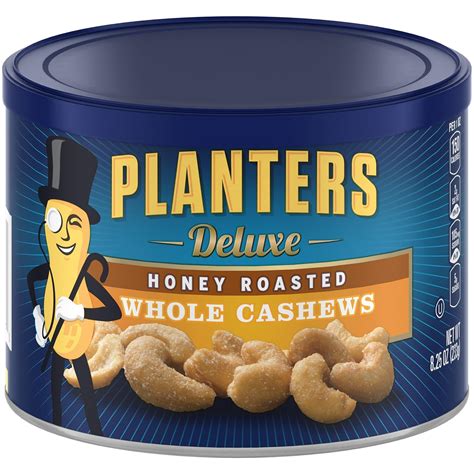 Amazon Planters Deluxe Whole Cashews Honey Roasted Ounce