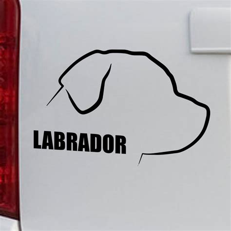 Labrador Golden Retriever Funny Humor Logo Vinyl Decal Bumper | Etsy