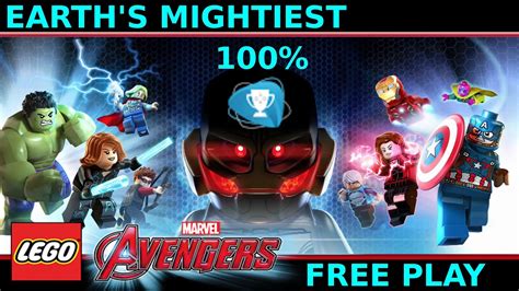 Lego Marvel Avengers Earth’s Mightiest 100 Guide All Minikits And Collectibles Youtube