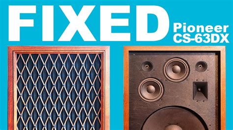 The Best Pioneer Speakers Cs Dx Restoration Youtube