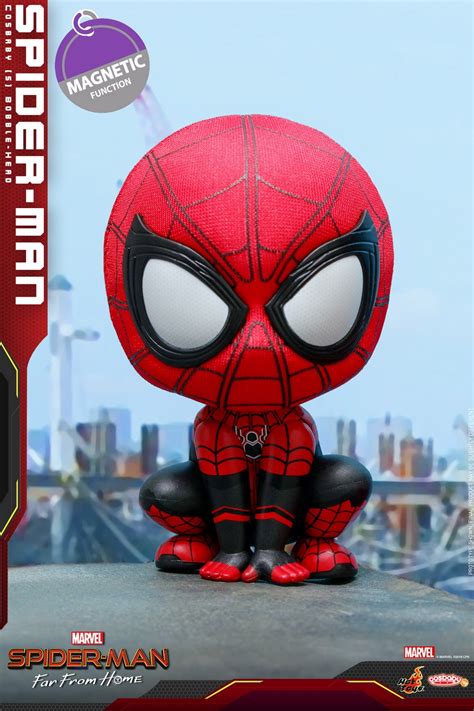 Hot Toys Spider Man Far From Home Cosbaby Bobble Heads Figures