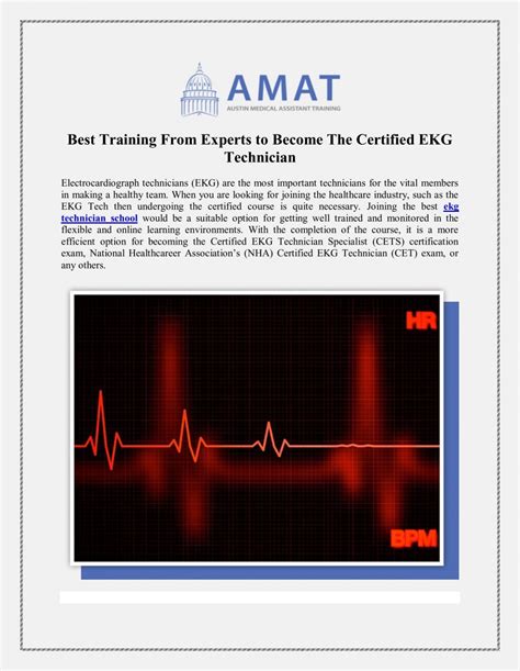 Best Training From Experts To Become The Certified Ekg Technician