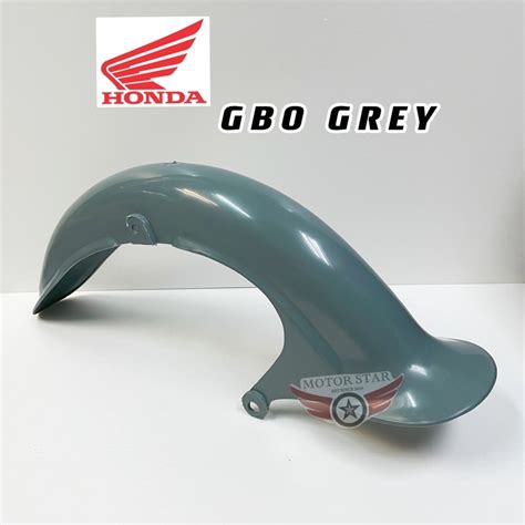 Honda Gbo Front Fender Mudguard Grey Blue C Gbo Bulat Shopee Malaysia