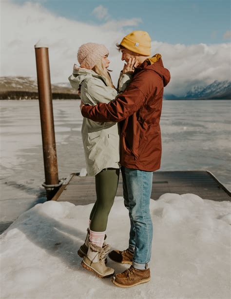 Surprise Proposal In Glacier National Park Haley J Photo