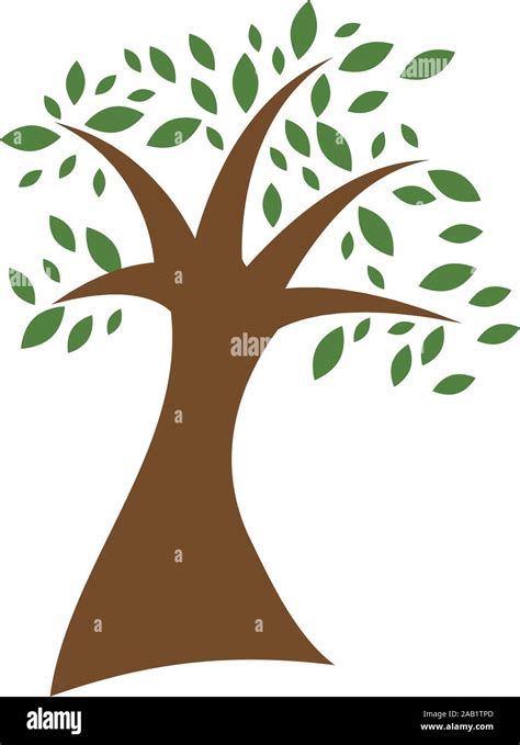 Tree Icon Design Template Vector Isolated Illustration Stock Vector