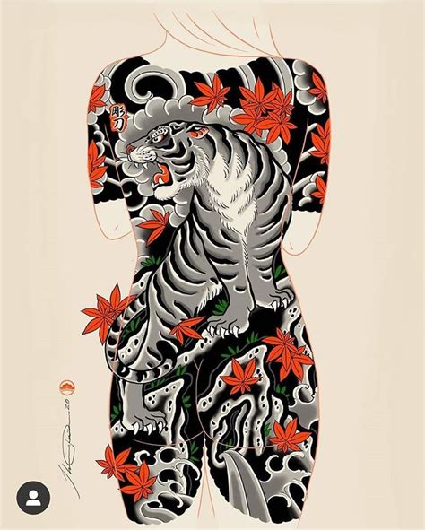 Irezumi Culture Tattoo Tr N Instagram Sick Body Suit Tiger Concept