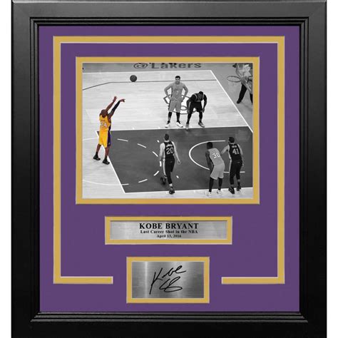 Kobe Bryant The Last Shot Lakers 14x18 Custom Framed Photo Display