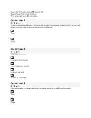 Quiz Docx Score For This Attempt Out Of Submitted Mar At