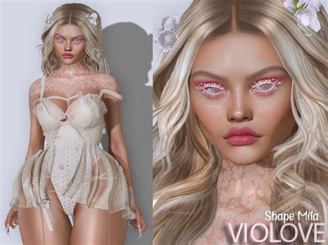 Second Life Marketplace Violove Shape Mila Lelutka Raven Head Evo X