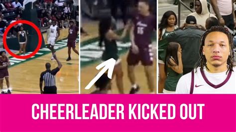 Cheerleader Kicked Out Of Game After She Pulled Up On Player Alabama