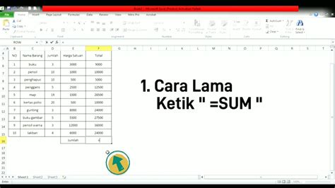 Tips Excel Part 1 Menjumlah Cara Lama Vs Cara Kilat Shorts