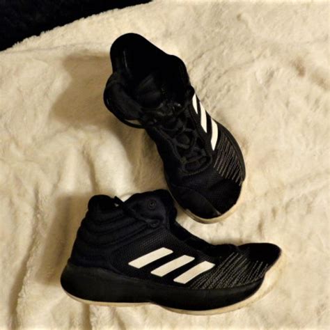 ADIDAS Basketball Black/White Shoes/Sneakers Men's... - Depop