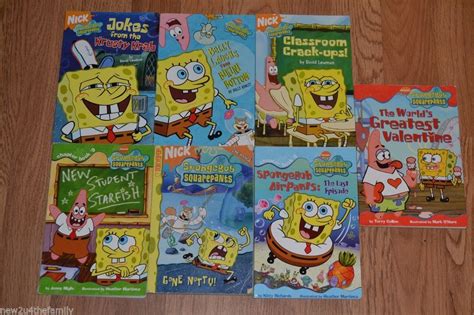 Spongebob Squarepants Book Lot Of 7 Chapter Books Paperback