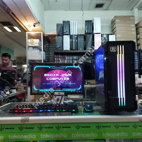 Jual PC Gaming Fullset AMD Ryzen 5 5600G RAM 16GB HDD SSD Monitor