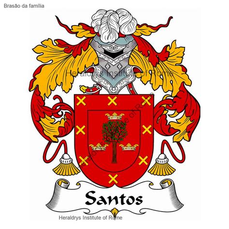 Santos Fam Lia Her Ldica Genealogia Bras O Santos Bras O Da Familia