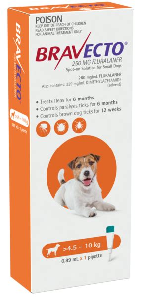 Bravecto Spot On Caine 4.5-10 Kg 1 Pipeta x 250 Mg - 16 produse