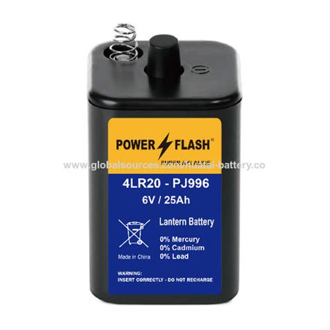 Buy Wholesale China 4lr20,4lr25x Alkaline 6v Dry Battery 4as2 & 4r25 at ...