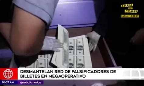 La PNP desmanteló a banda de falsificadores de billetes