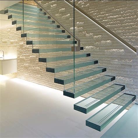 Modern Stair Floating Straight Stairs Interior Staircase With Wood