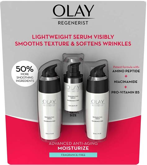 Olay Regenerist Regenerating Serum Fragrance Free 3 Piece Settotal 39 Oz