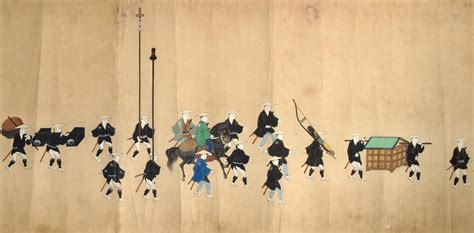 A long Japanese hand-scroll painting makimono 19th century - Lot 568 ...