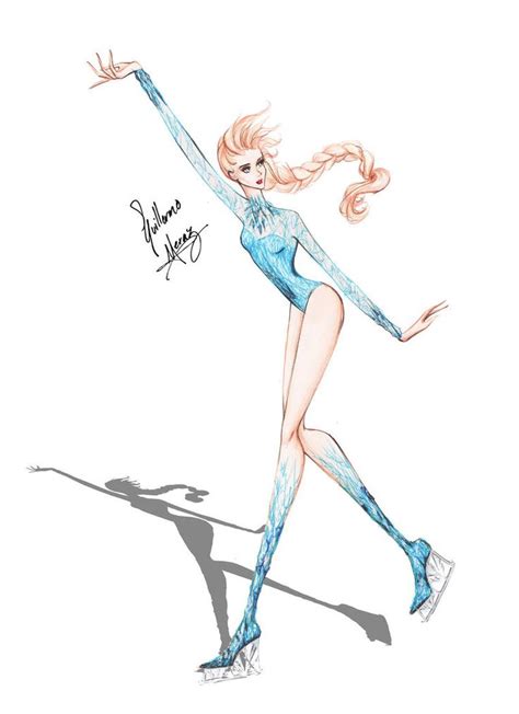 Elsa Ice Skating By Frozen Winter Prince On Deviantart Disney Princess Fashion Disney Princess