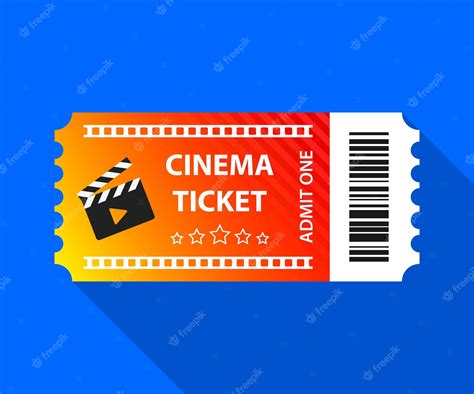 Boleto de cine boleto de cine ilustración | Vector Premium