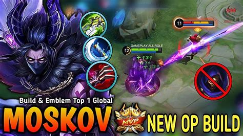 Moskov New OP Build And Best Emblem 100 ONE SHOT Build Top 1 Global