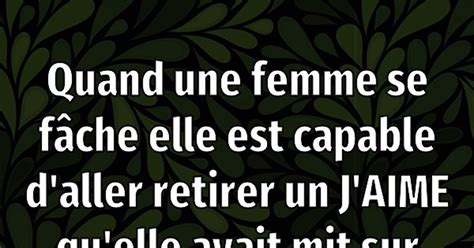 Quand une femme se fâche elle Blagues et les meilleures images drôles