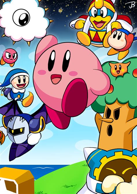 Kirbys Adventures In Dream Land Poster By Jdoesstuff On Deviantart