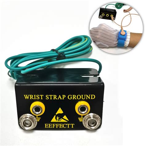 L Type Anti Static Esd Wrist Strap Grounding Socket Ground Wire And