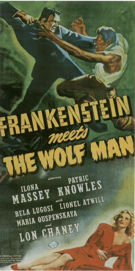 Frankenstein Meets The Wolf Man 1943 Classic Monster Movies Movie