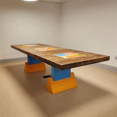 Custom Reclaimed Wood Conference Table/ Meeting Table for School ...