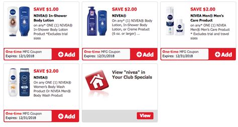 7 In New Nivea Coupons Save On Lotion Body Wash And Cream Super Safeway