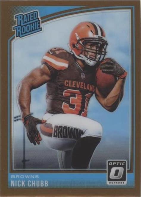 Donruss Optic Rated Rookie Bronze Nick Chubb Rc For Sale