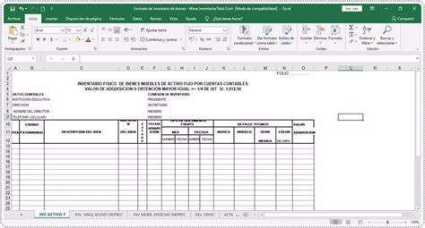 Plantillas Y Formatos De Inventarios En Word Y Excel Hot Sex Picture