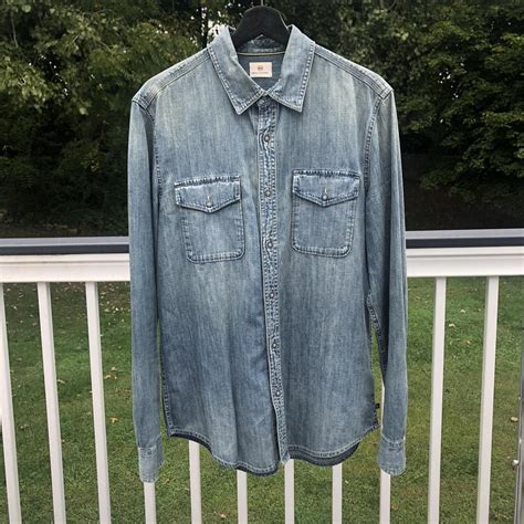 AG Jeans Denim Shirt Size Medium #agjeans... - Depop