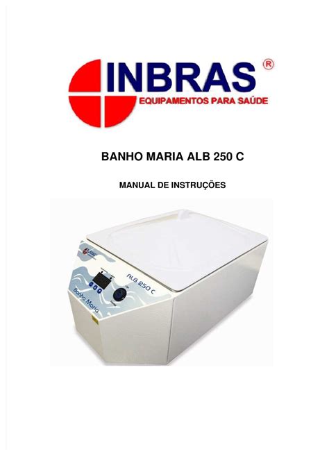 Albras Banho Maria Alb250cuser Manual BANHO MARIA ALB 250 CBANHO